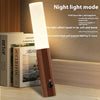 LED Wood USB Night Light Magnetic Wall Lamp