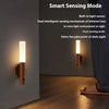 LED Wood USB Night Light Magnetic Wall Lamp